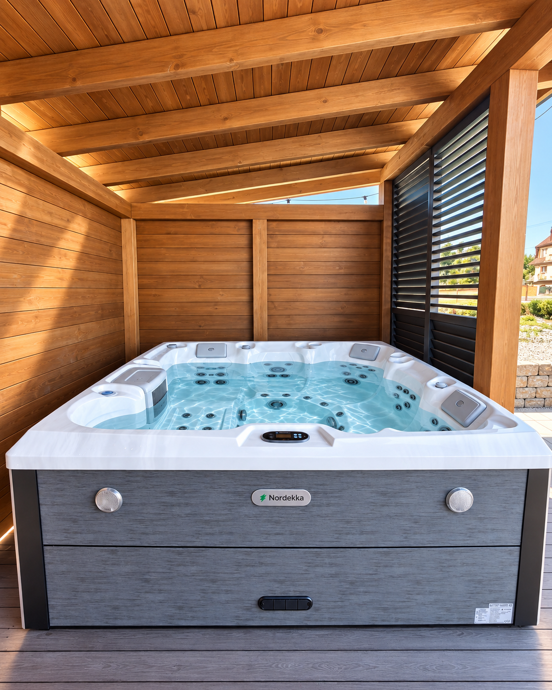 eff1d549-e521-4e0a-bd8c-d83f0c90004a Jacuzzi ogrodowe Nordekka M-3550A – 5 osobowe SPA z hydromasażem - obrazek 1